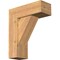 Ekena Millwork Traditional Block Smooth Bracket w/ Offset Brace, Western Red Cedar, 7 1/2"W x 20"D x 24"H BKT0806X20X24TRA05SWR - alternate 1
